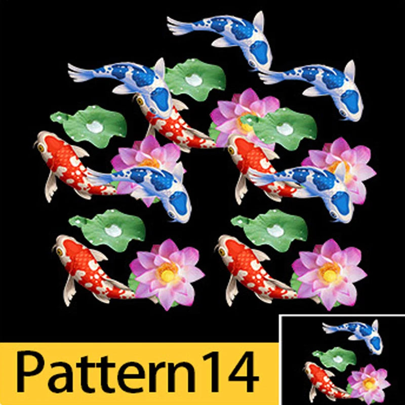 Waterproof Outdoor Custom Goldfish Cloud Pattern Dynamic Fish Light Dynamic Creative Projection Light