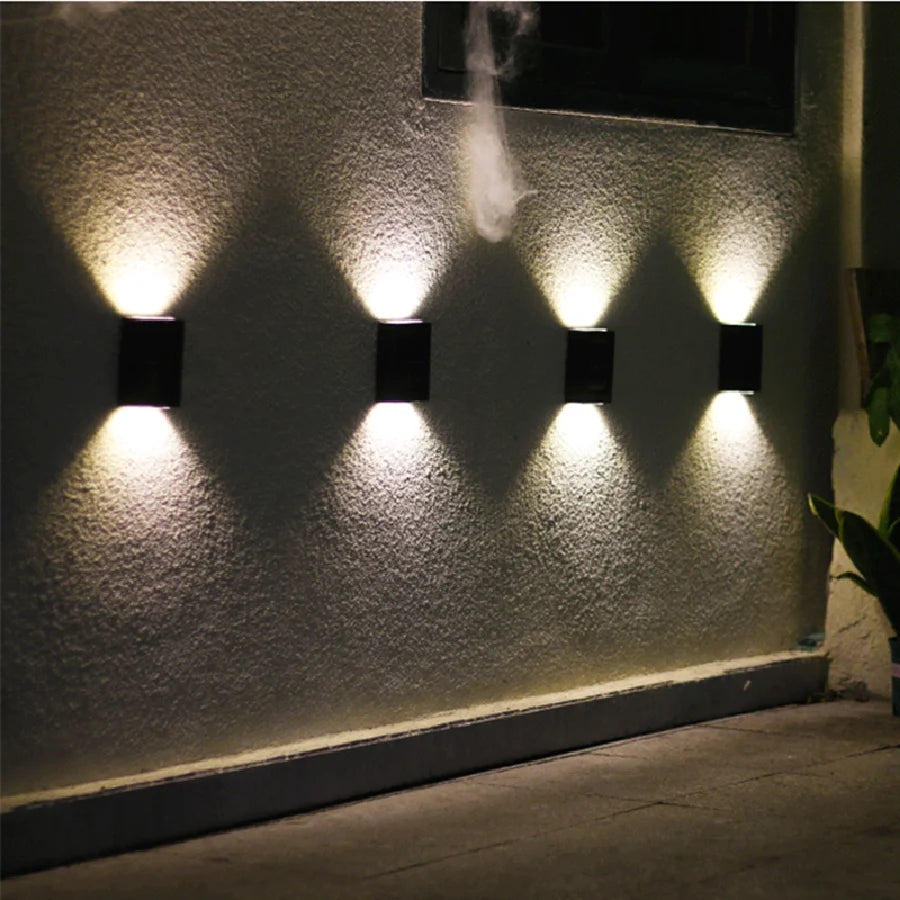 Solar Led Light Outdoor Waterproof Garden Decorations Wall Lamps 1/2/4PCS Stair Balcony Courtyard Fence Outdoor Solar Lights