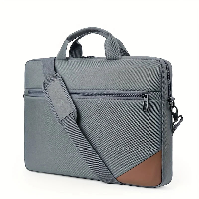 Unisex Portable Nylon Polyester Crossbody Shoulder Straps/Handles Zipper Laptop Briefcase Bags/Colors-Black/Green/Blue/Red/Gray