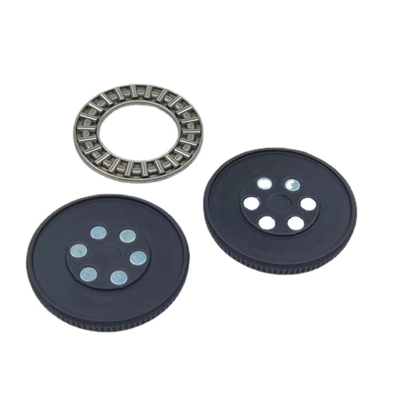 Adults Round Oreo Cookie Shape Metal Magnetic Coin Fidget Spinner POP Fingertip Anxiety-Stress Twisting Toys/Ages: 18 + Years Older/Colors-Black/Bronze/Silver/Geometric