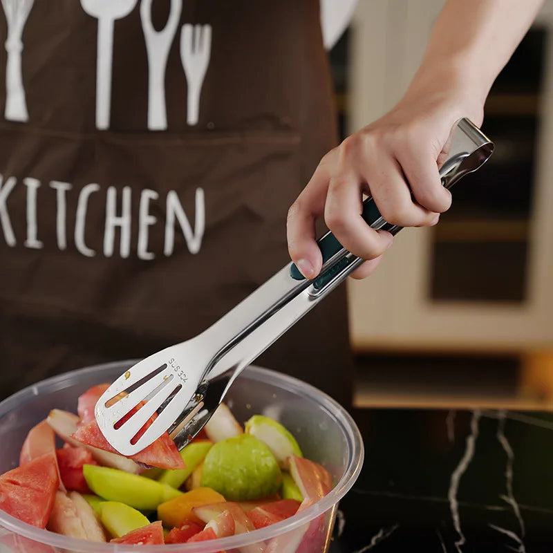 7-9-11 Inch Kitchen Non-Slip Stainless Steel Cooking Tongs