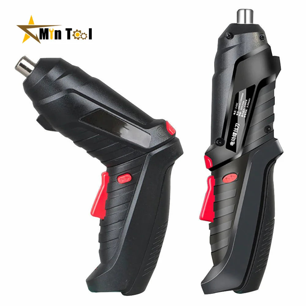 AIDEEPEN Black-Orange-Red Color Customized Electric Battery-Powered Rechargeable USB Port Cordless Powerful Impact Straight Pistol Handle Wireless Screwdrivers