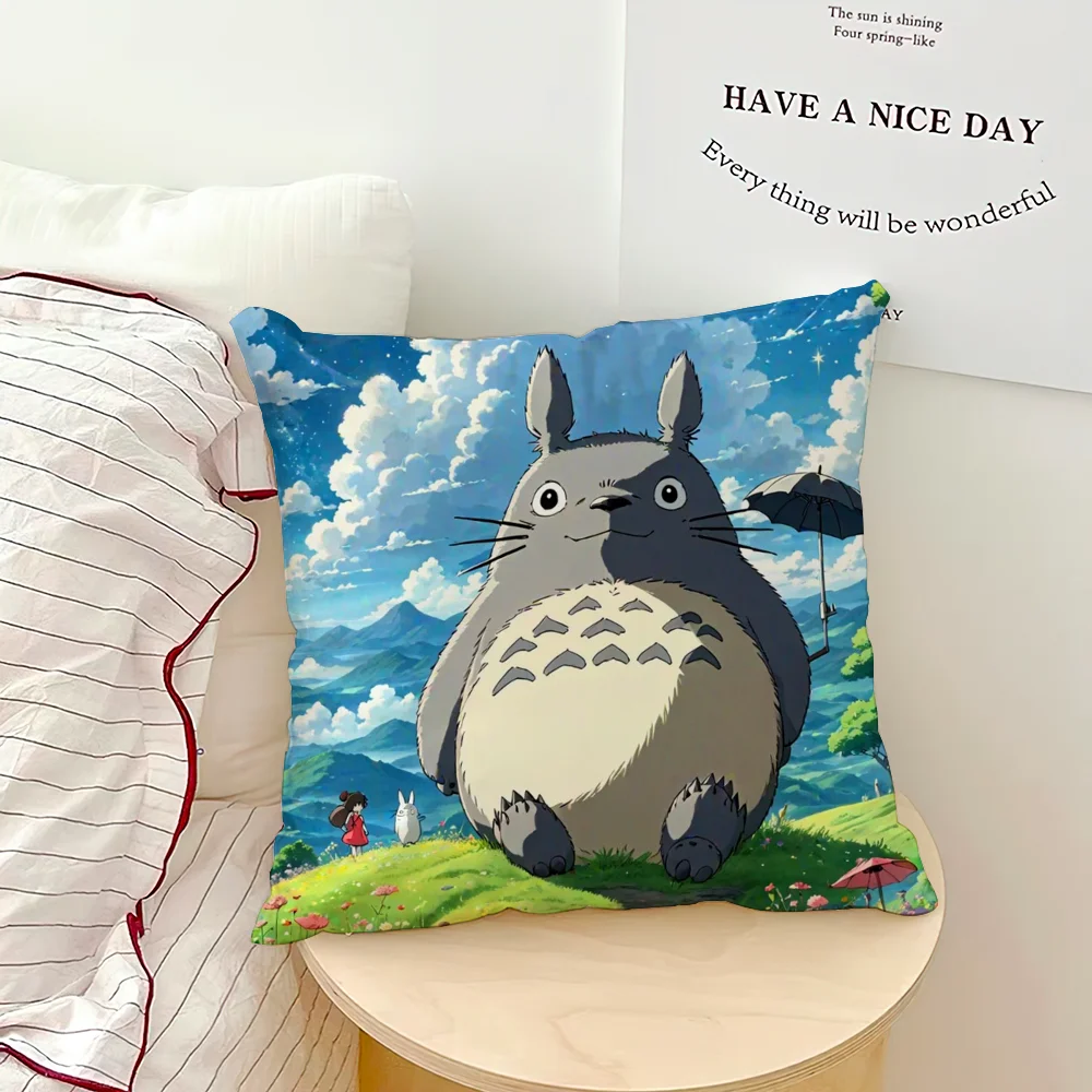100% Polyester Square Kawaii Cute Pillowcases/ Colors-Multicolor