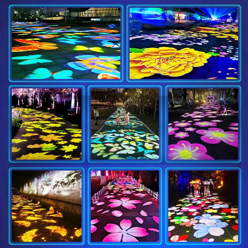 Waterproof Outdoor Custom Goldfish Cloud Pattern Dynamic Fish Light Dynamic Creative Projection Light