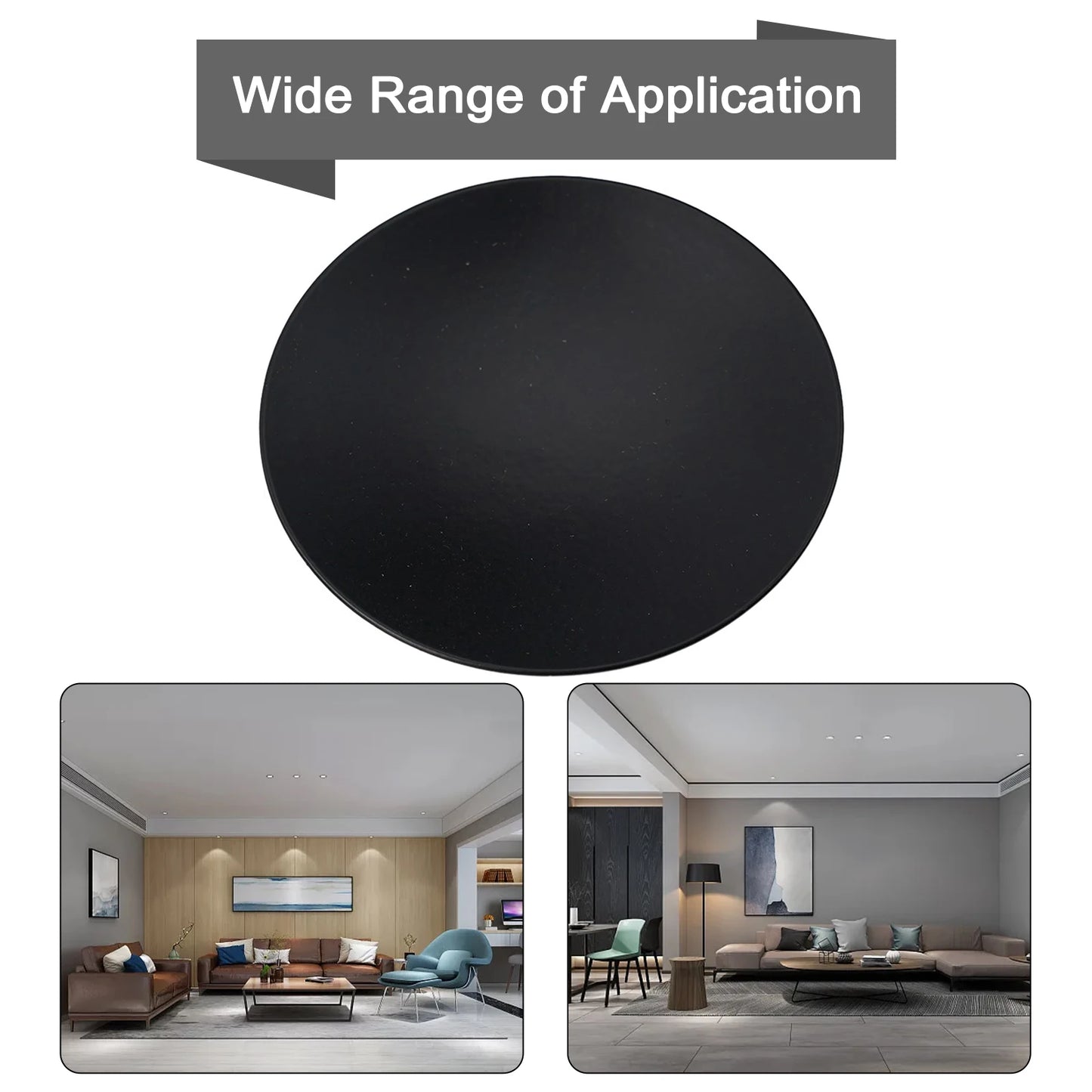 Modern Flat Iron Metal Plate Rust-Free Column Round Ball Feet Base Candleholders/Colors-Gold/Black