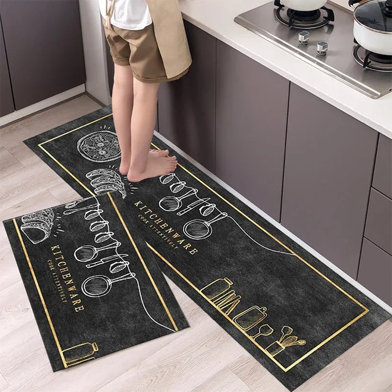 Kitchen Long-Small Rectangle Indoor Modern Hand-Machine Washable Anti-Slip Waterproof Polyester Rugs/Colors-Blue/Gray/ Multicolor/ Black/Green/White/Geometric/Dots