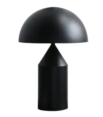 ART DECO LED Metal Mushroom Downward Up-Down Shade Table Lamps/Colors-Gold/White/Black/Bronze/Silver/Batteries Not Included