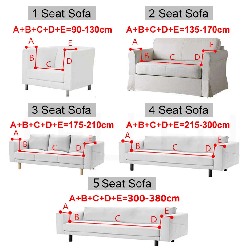 Jacquard L-shaped Sofa Cover For Living Room(Composed of 2 pieces),Elastic Covers For Sofa,Sofa Seat Cover For Home,Home Decor