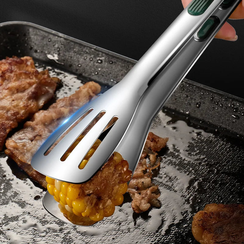 7-9-11 Inch Kitchen Non-Slip Stainless Steel Cooking Tongs