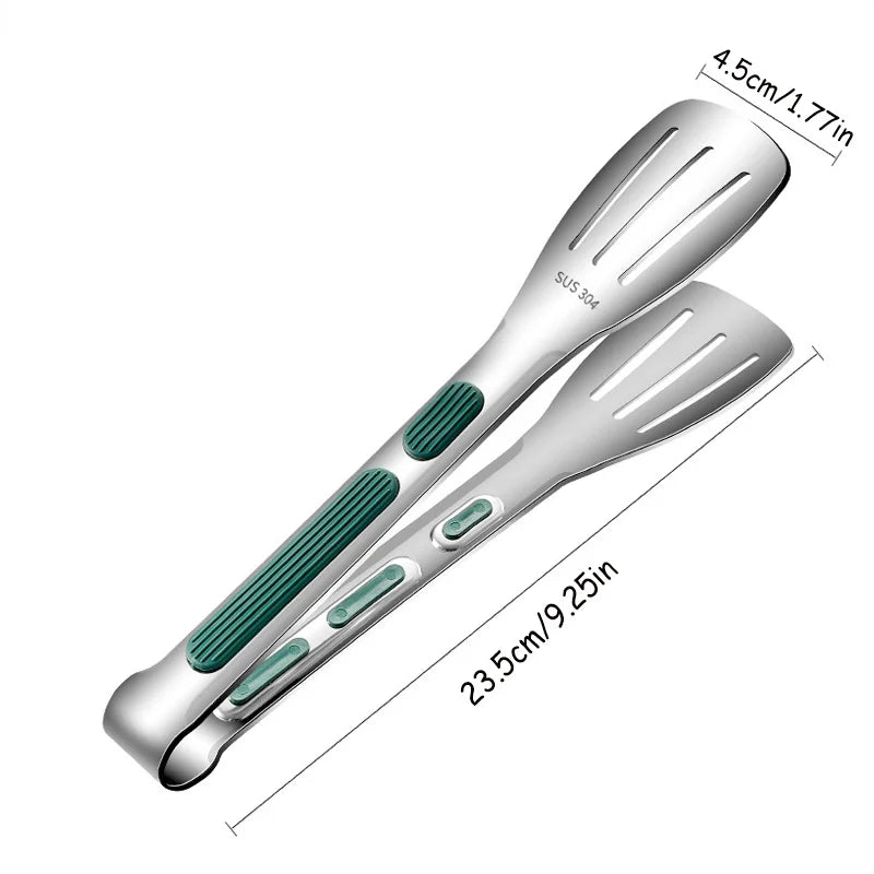 7-9-11 Inch Kitchen Non-Slip Stainless Steel Cooking Tongs
