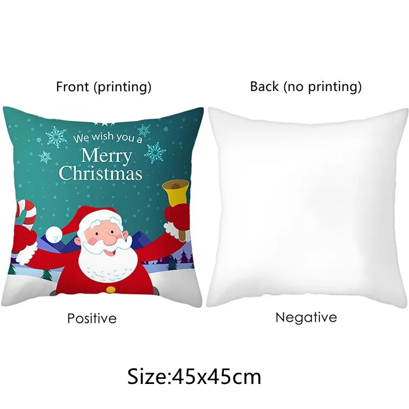 100% Polyester Avocado Printed Pattern Cushion Pillowcases/Colors-Green/Floral/White