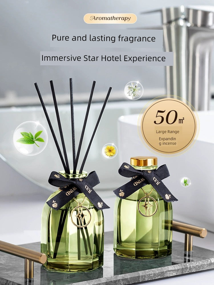 Firmenich Plant Aromatherapy Fragrances Natural Plant Extracts Chanel-Dior-Armani Raw Spices Reed Diffuser Round Bottles/Colors-Green/Black/Gold