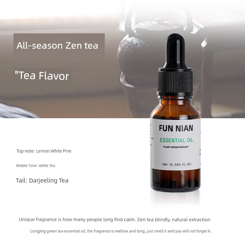 Fun Nian Water-Soluble Plant Aromatherapy Essential Oil Bottle Cap Dropper Design For Humidifier/Colors-Black/Brown/White/Blue/Multicolor