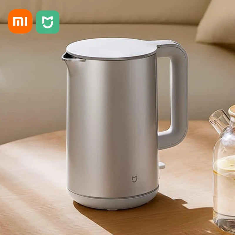 Xiaomi Mijia Stainless Steel Electric Insulated Hot Water Kettles/AC-Powered/Silver/White