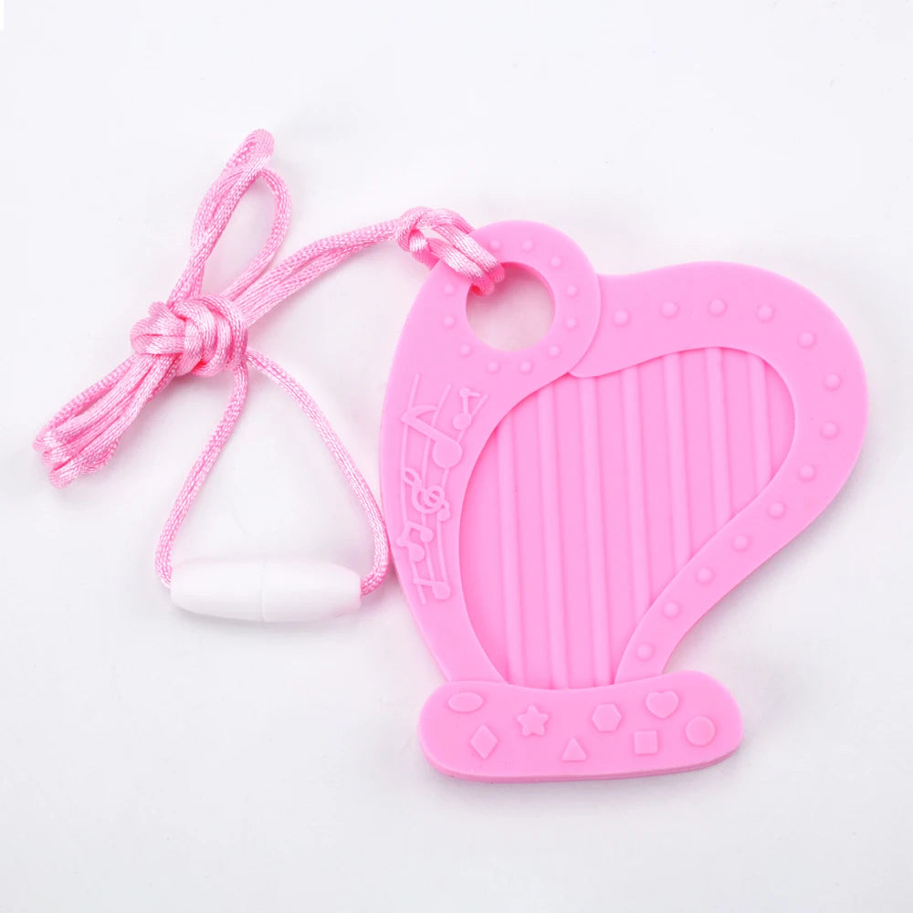Animal Shaped Baby Silicone Teether Necklaces/Ages: Newborn-3 Years Old/Colors-Multicolor/Brown/Blue/Green/Purple/Pink