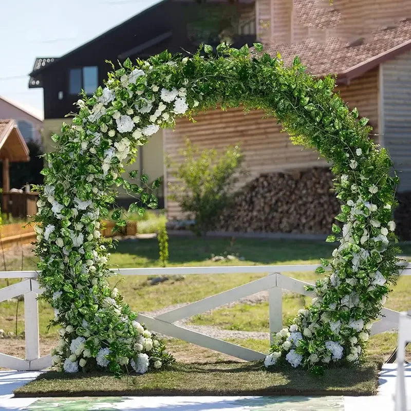 25 Strings Outdoor Plastic-Silk Cloth Artificial Non-Flowering Green Ivy Leaf Garland Hanging Vines