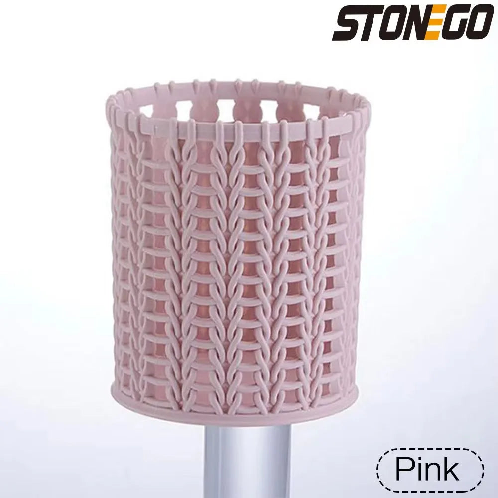 STONEGO Cute Plastic Pen-Pencil Holder Vases/Colors-Red/Blue/Pink/White/Purple