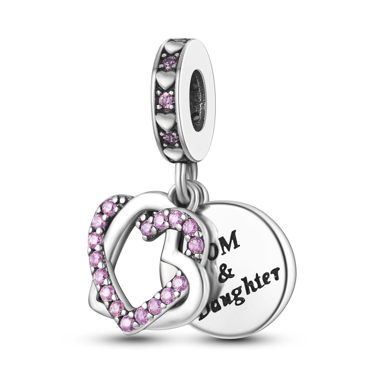 Fine Irregular Silver Plated Round Charms-Pendants Rope Link Bracelets/Colors-Silver/Pink/Multicolor/Floral/Animal