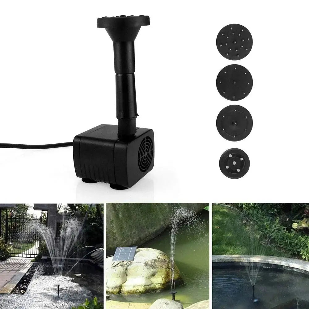1.4W Mini Solar Fountain Pump Power Panel Kit Solar Panel Water Pump for Garden Pool Water Fountain Indoor Bird Bath Outdoor