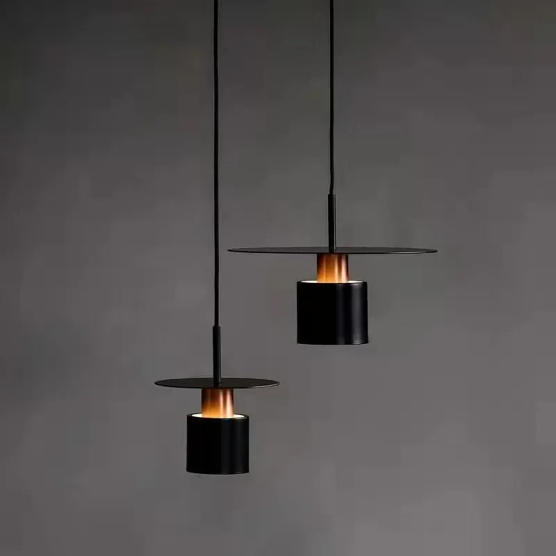 Modern Geometric LED Pendant Cord Hanging Ceiling Lights/Colors-Black/White/Bulb Not Included/ E27 Bulb Size