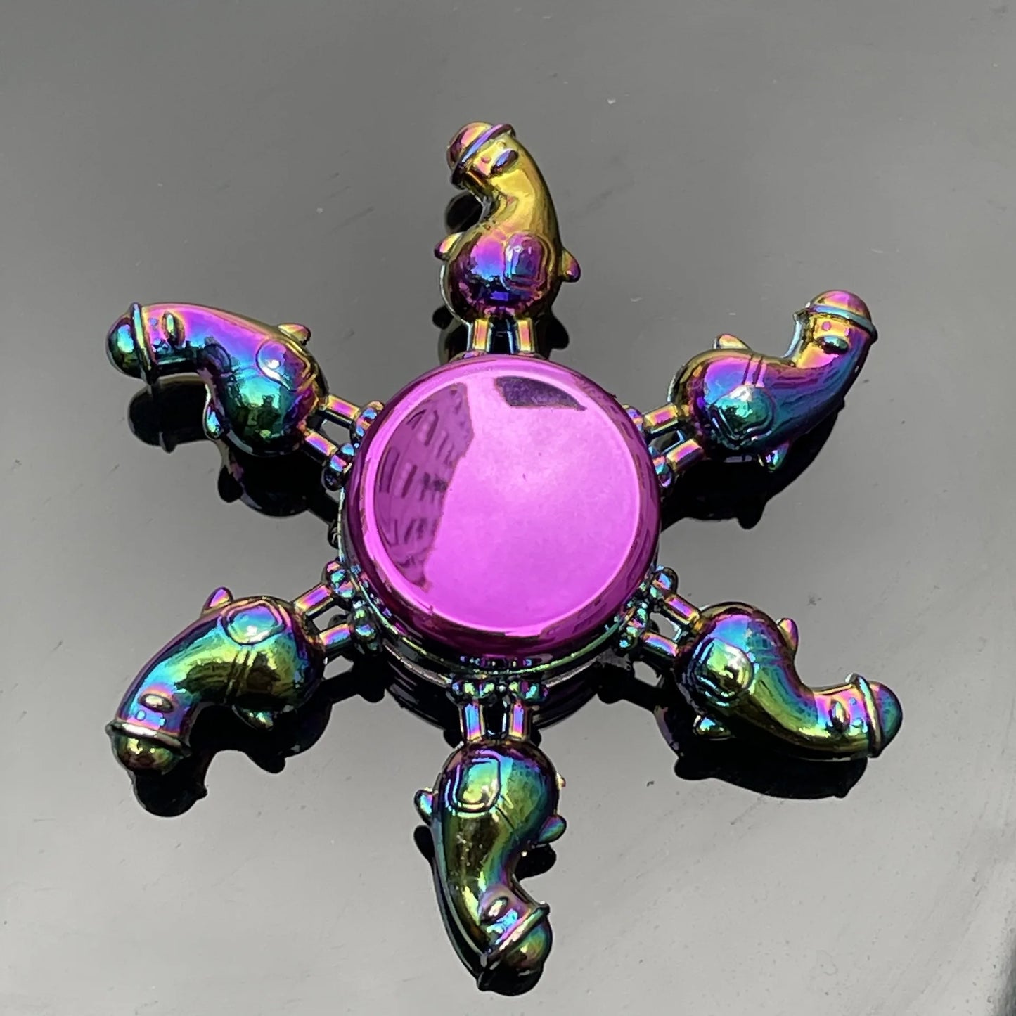 Rainbow High Speed Stainless Steel Bearings Spinning Fidget Toys For Adult Teens/ Ages 13-18 Years Old or Older/Colors-Multicolor/Rainbow/Purple