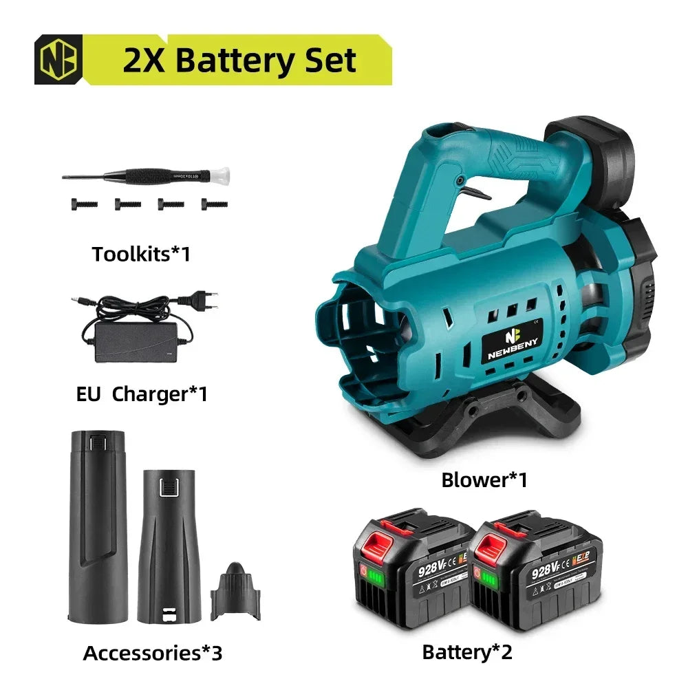 NEWBENY Electric Blower Variable Speed Cordless Powerful Household Leaf Snow Dust Blower Power Tools For Makita 18V Battery