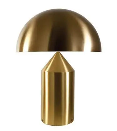 ART DECO LED Metal Mushroom Downward Up-Down Shade Table Lamps/Colors-Gold/White/Black/Bronze/Silver/Batteries Not Included
