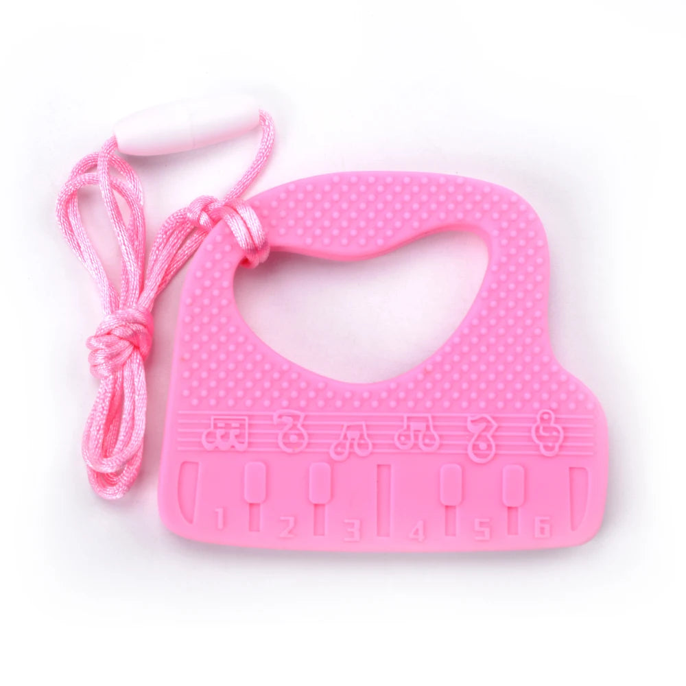 Animal Shaped Baby Silicone Teether Necklaces/Ages: Newborn-3 Years Old/Colors-Multicolor/Brown/Blue/Green/Purple/Pink