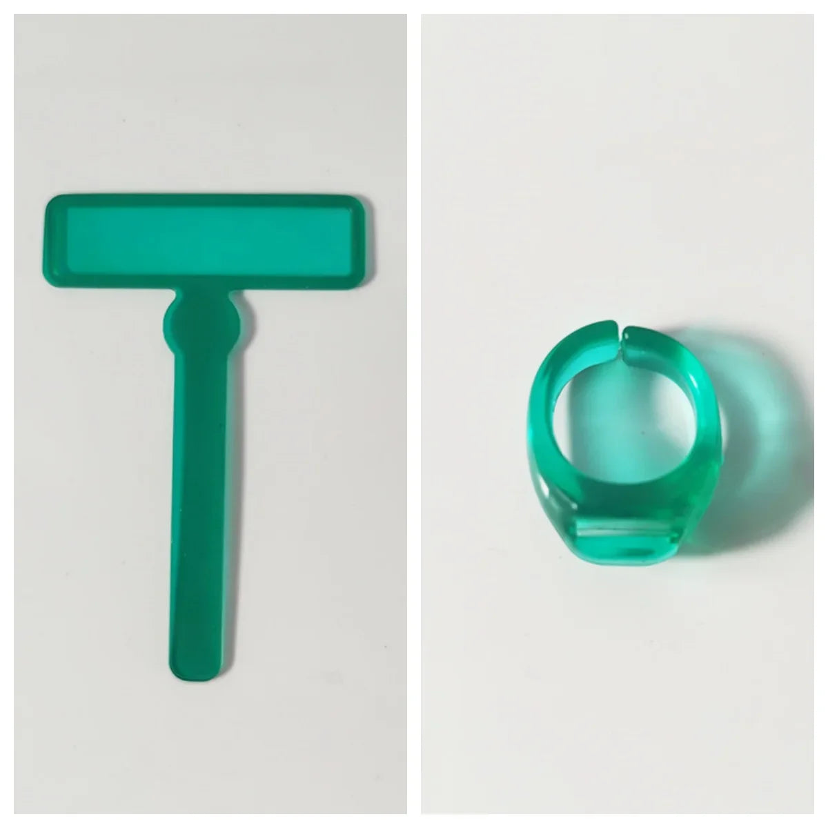 1Pc Fluorescent Bookmark Transparent Guide Reading Ring for Dyslexic Kids w/ ADHD Book Word Finger Focusing Read Tools