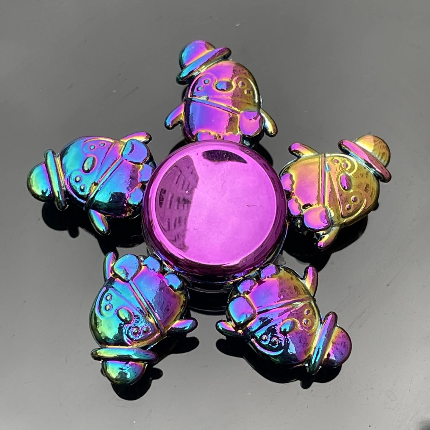 Rainbow High Speed Stainless Steel Bearings Spinning Fidget Toys For Adult Teens/ Ages 13-18 Years Old or Older/Colors-Multicolor/Rainbow/Purple