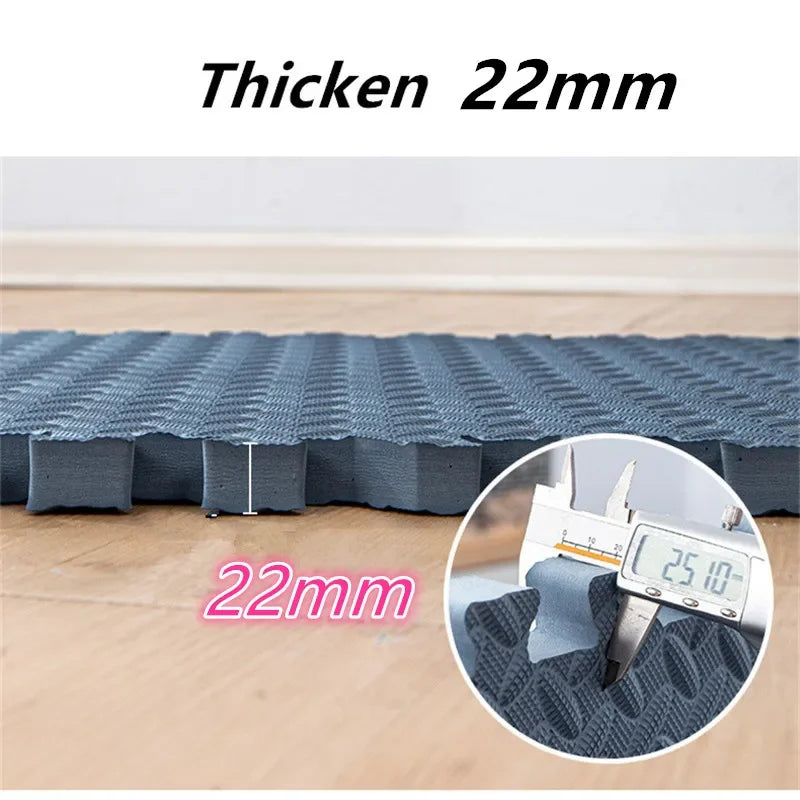 Tatame Babies 6 PCS Set Thick Strong Cuttable Elastic Split Interlocking Foam Joint Anti-Slip Bottom Playroom Floor Mats/Colors-Multicolor/Pink/Gray/White/Purple/Beige/Geometric