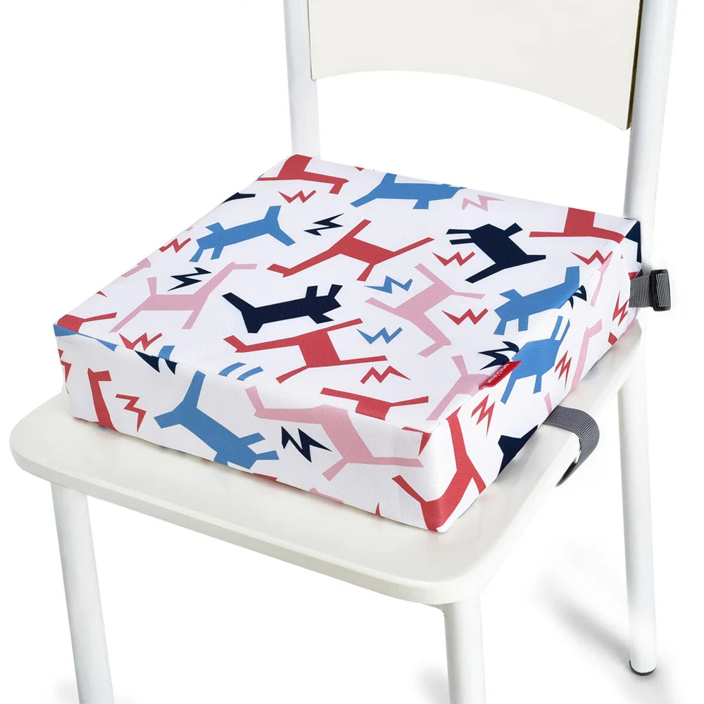 Babies Oxford Fabric Cute Cartoon Design Booster Cushion Seats/Colors-White/Blue/Navy/Rainbow/Floral/Geometric/Multicolor/Animals/Ages: 1-6 Years Old