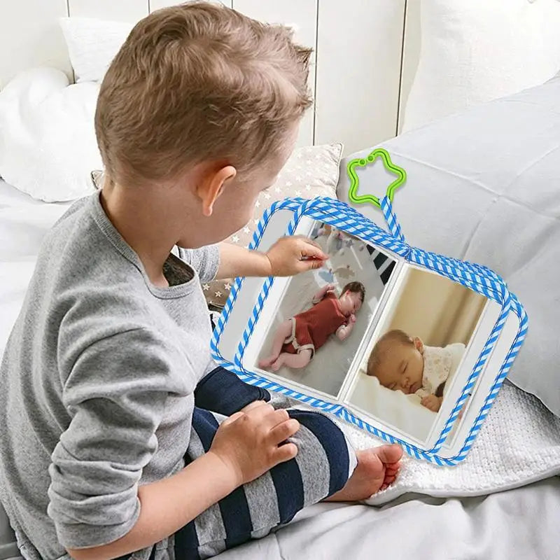 Babies Polyester Cartoon Dinosaurs Soft Cloth My First Photo Album/ Star Shape Ring Hook/A Gift (Book)/Ages: 0-24 Months