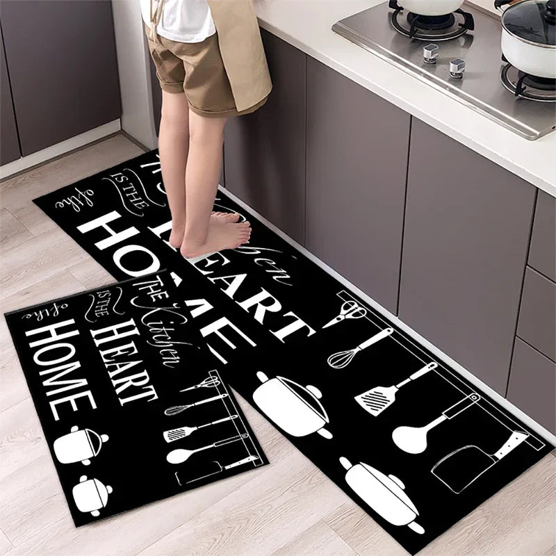 Kitchen Long-Small Rectangle Indoor Modern Hand-Machine Washable Anti-Slip Waterproof Polyester Rugs/Colors-Blue/Gray/ Multicolor/ Black/Green/White/Geometric/Dots