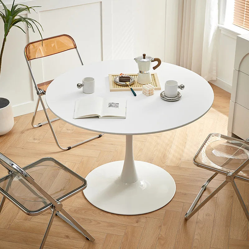 Small Round Dining Tables/ Wood Panels/Chair Color-White/Blue/Red/Pink/Black/1 White Fold Table/ Black Table-3 Sizes 60cm/70cm/80cm/ Colors-White/Clear/Blue/Black