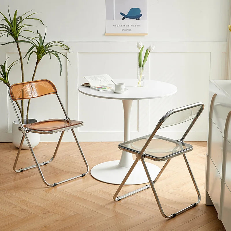 Small Round Dining Tables/ Wood Panels/Chair Color-White/Blue/Red/Pink/Black/1 White Fold Table/ Black Table-3 Sizes 60cm/70cm/80cm/ Colors-White/Clear/Blue/Black