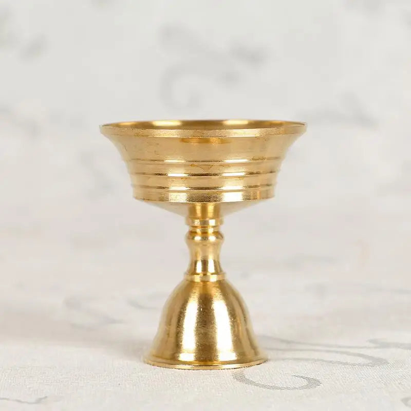 Decorative Gold Brass Tealight Candleholders/Sizes: S-L