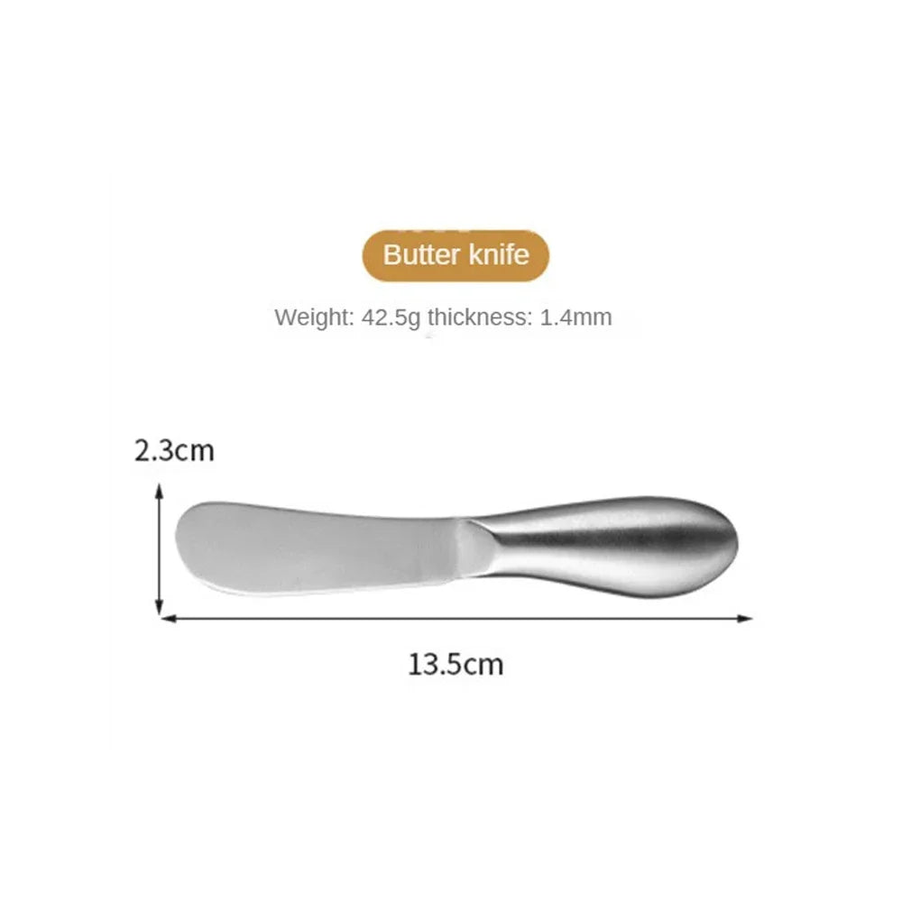 Kitchen Smooth Silver Stainless Steel Butter Knife /Corrosion Resistance