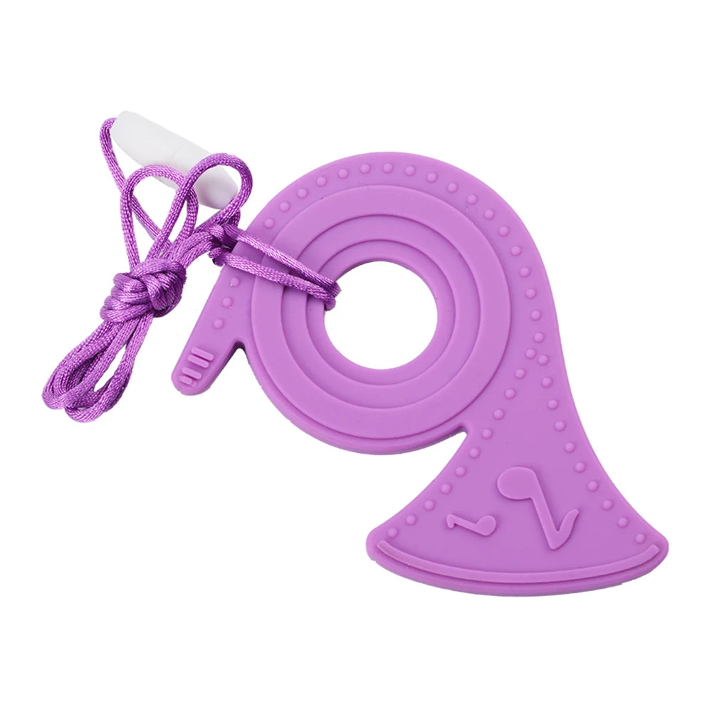 Animal Shaped Baby Silicone Teether Necklaces/Ages: Newborn-3 Years Old/Colors-Multicolor/Brown/Blue/Green/Purple/Pink