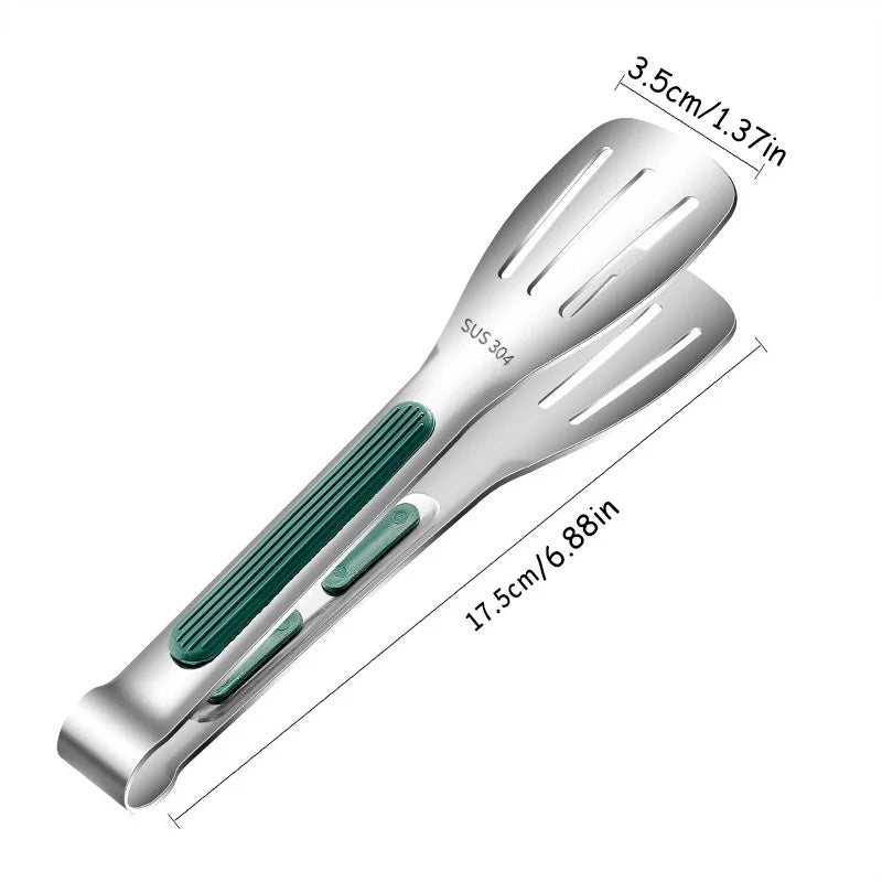 7-9-11 Inch Kitchen Non-Slip Stainless Steel Cooking Tongs