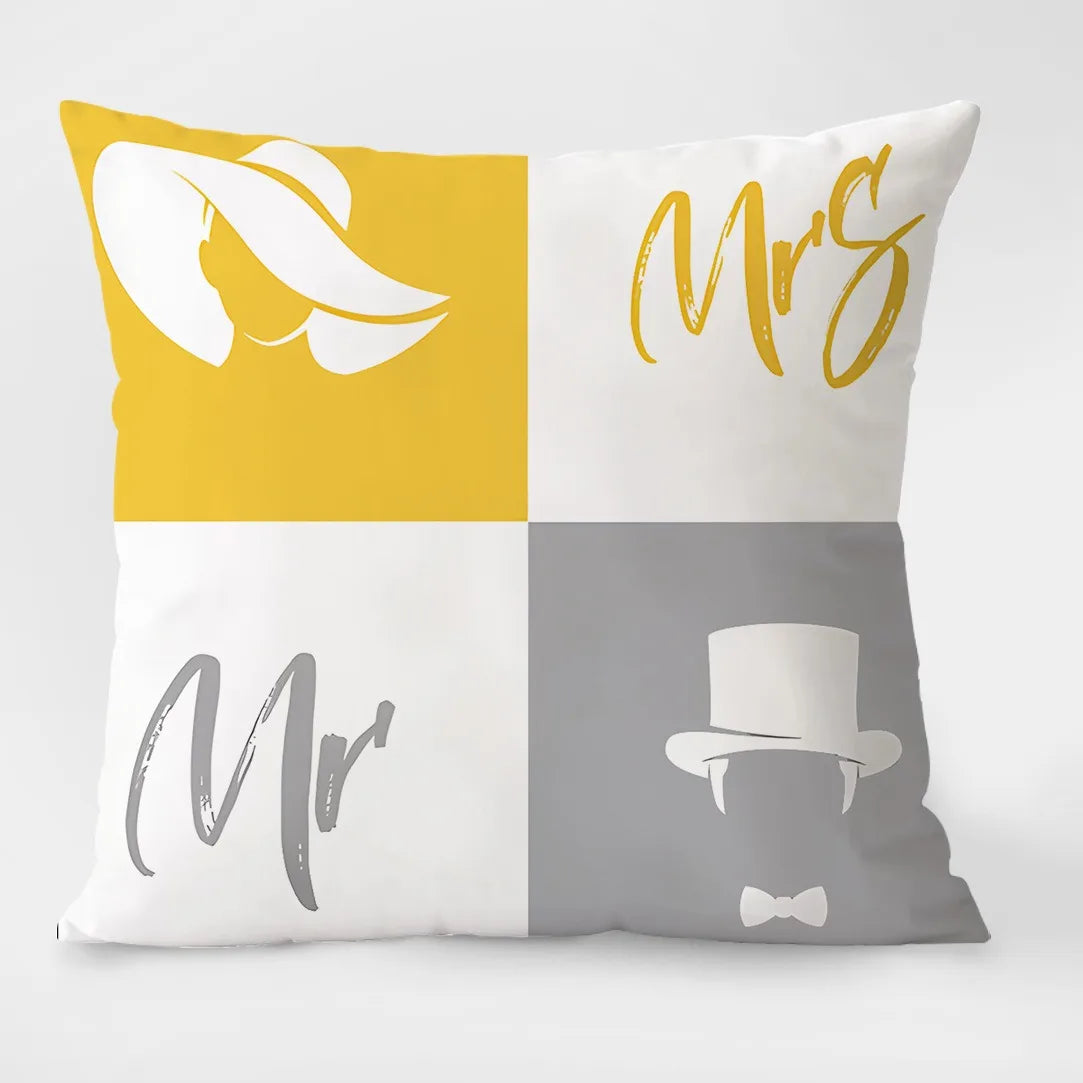 100% Polyester Simple Geometric Print Pillowcases