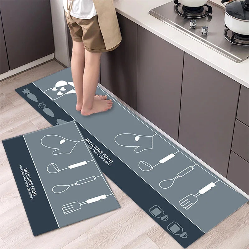 Kitchen Long-Small Rectangle Indoor Modern Hand-Machine Washable Anti-Slip Waterproof Polyester Rugs/Colors-Blue/Gray/ Multicolor/ Black/Green/White/Geometric/Dots