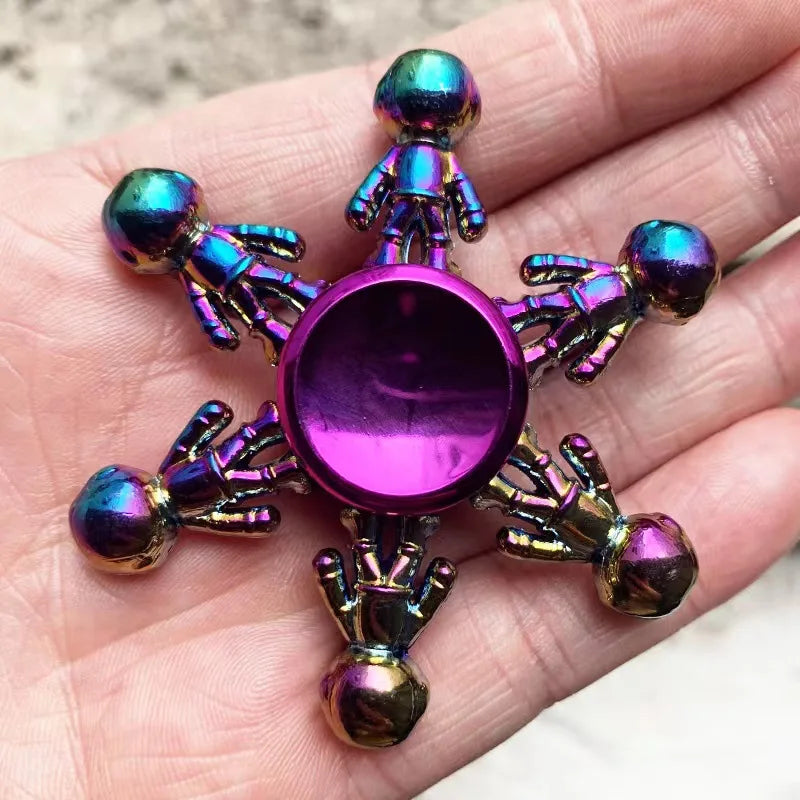 Rainbow High Speed Stainless Steel Bearings Spinning Fidget Toys For Adult Teens/ Ages 13-18 Years Old or Older/Colors-Multicolor/Rainbow/Purple
