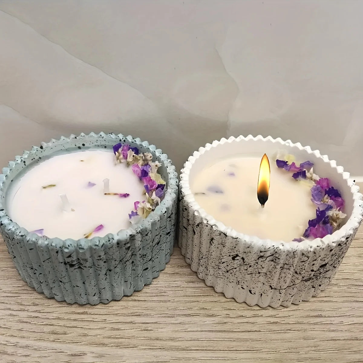 Multi-Functional Milky Round Striped Silicone Craft Bowl Molds