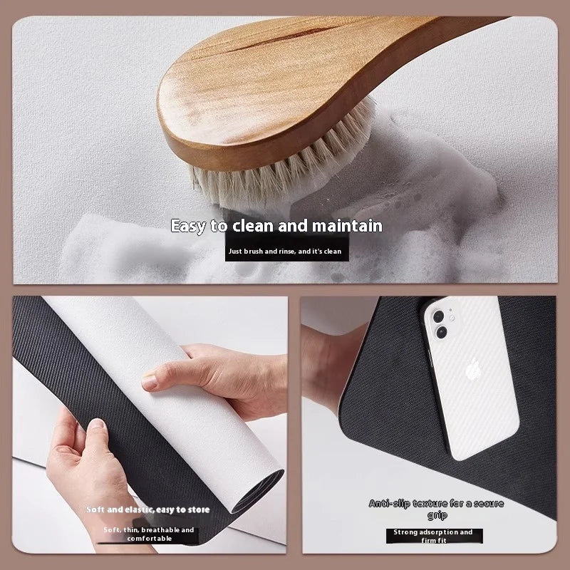 VIKAMA Kitchen Classic Modern Indoor-Outdoor PVC Persian Design Striped-Geometric Anti-Slip Fade Resistance Hypoallergenic Non-Toxic Japan South Korea Diatomite Rugs/Hand-Machine Washable