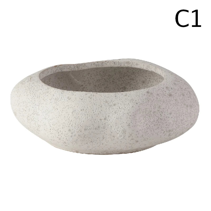 Creative Lotus Seedpod Ceramic Vase Zen Tea Table Desktop Japanese Ikebana Flower Arrangement Utensils Ceramic Stone Sand Decor
