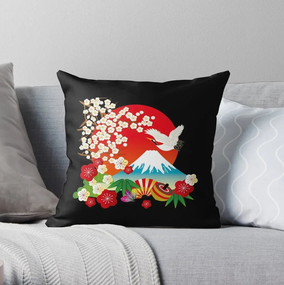 100% Polyester Square Chinese Style Pillowcases/Colors-Animal/Red/Multicolor/Yellow/White/Navy/Gray