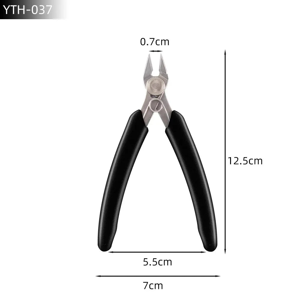 Universal Stainless Steel Pliers DIY Electronic Diagonal Side Cutting Nippers Wire Cable Cutter 3D Printer Parts Hand Tools