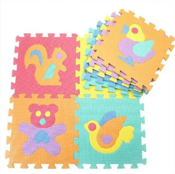 Baby Play Mat Kids EVA Foam Puzzle Carpet 30cmX30cm Interlocking Floor Tiles Educational Alphabet Numbers Activity Game Toys