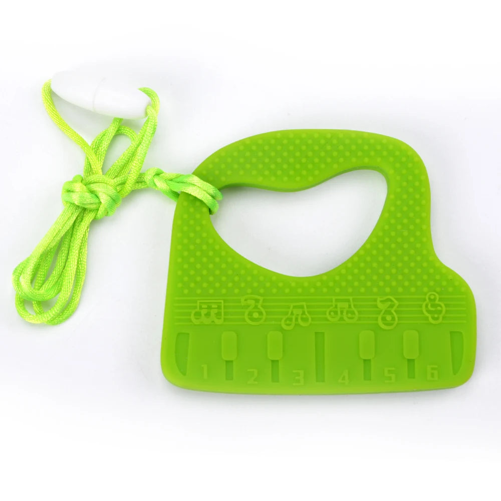 Animal Shaped Baby Silicone Teether Necklaces/Ages: Newborn-3 Years Old/Colors-Multicolor/Brown/Blue/Green/Purple/Pink